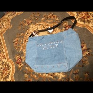 Victoria Secret denim over night bag